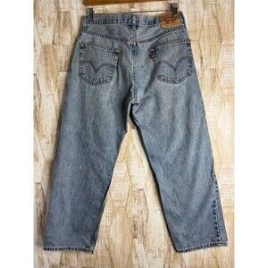 VINTAGE Levis Blue Jeans Mens 33x30 550 Relaxed Fit Tapered Red‎ Tab 90s Y2K